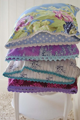 crochet pillow cases